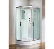 Душевая кабина Weltwasser Werra XL 1201, 120x90 см – ассиметричная, стекло прозрачное, профиль хром