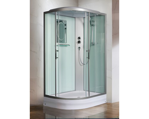 Душевая кабина Weltwasser Werra XL 1202, 120x90 см – ассиметричная R, стекло прозрачное, профиль хром