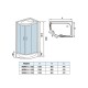 Душевая кабина Weltwasser Werra XL 1202, 120x90 см – ассиметричная R, стекло прозрачное, профиль хром