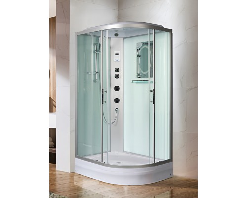 Душевая кабина Weltwasser Werra XL 1204, 120x90 см – ассиметричная L, стекло прозрачное, профиль хром