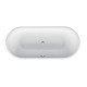 BetteLux Oval Ванна встраиваемая овальная с шумоизоляцией 180x80x45 см, цвет белый (для удлиненного слива-перелива)