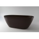 Ванна из каменной массы Solid Surface Holbi Venus New 158х79 см матовая черная