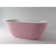 Ванна из каменной массы Solid Surface Holbi Venus New 158х79 см матовая белая-RAL 