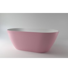Ванна из каменной массы Solid Surface Holbi Venus New 158х79 см матовая белая-RAL 