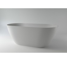 Ванна из каменной массы Solid Surface Holbi Venus New 158х79 см белая матовая 