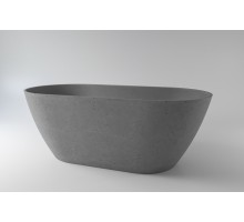 Ванна из каменной массы Solid Surface Holbi Venus 170х80 см матовая цвет бетон 