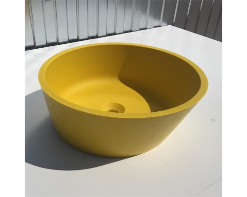 Раковина Holbi Almatea 43x43, из Solid Surface, Матовая, Черный логотип, цвет Белый Раковина Holbi Almatea 43x43, из Solid Surface, Матовая, Черный логотип, цвет Белый