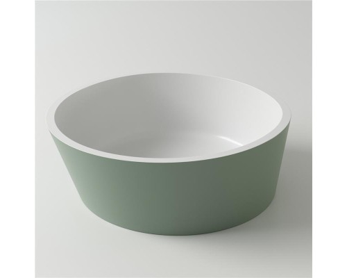 Раковина Holbi Almatea 43x43, из Solid Surface, Матовая, Черный логотип, цвет Белый Раковина Holbi Almatea 43x43, из Solid Surface, Матовая, Черный логотип, цвет Белый
