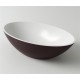 Раковина Holbi Dione 60x36, из Solid Surface, Матовая, Черный логотип, цвет Белый