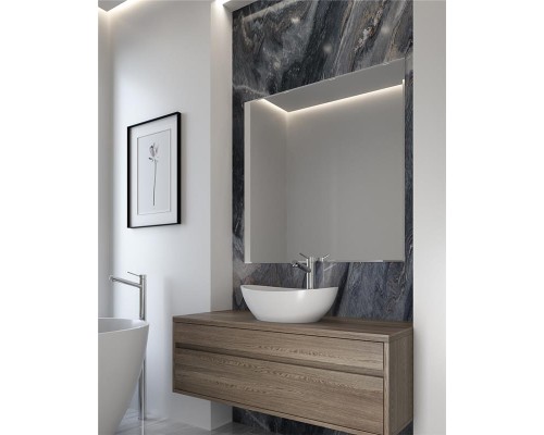 Раковина Holbi Europe 55x34, из Solid Surface, Матовая, Черный логотип, цвет Белый Раковина Holbi Europe 55x34, из Solid Surface, Матовая, Черный логотип, цвет Белый