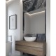 Раковина Holbi Europe 55x34, из Solid Surface, Матовая, Черный логотип, цвет Белый