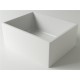Раковина Holbi Halley 51x40, из Solid Surface, Матовая, Черный логотип, цвет Белый, -без клапана