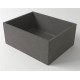 Раковина Holbi Halley 51x40, из Solid Surface, Матовая, Черный логотип, цвет Белый, -без клапана