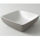 Раковина Holbi Jupiter 44x44, из Solid Surface, Матовая, Черный логотип, цвет Белый