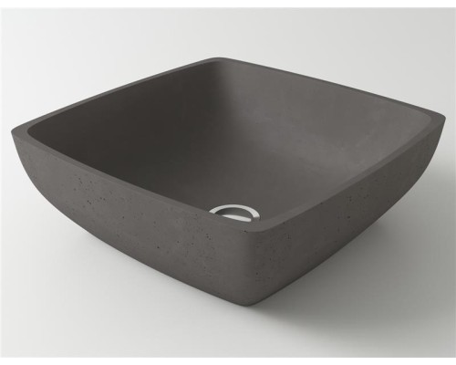 Раковина Holbi Jupiter 44x44, из Solid Surface, Матовая, Черный логотип, цвет Белый Раковина Holbi Jupiter 44x44, из Solid Surface, Матовая, Черный логотип, цвет Белый