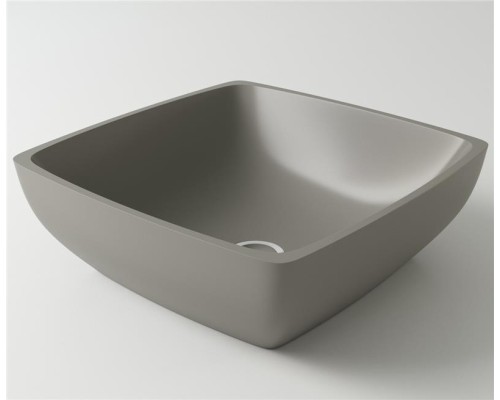 Раковина Holbi Jupiter 44x44, из Solid Surface, Матовая, Черный логотип, цвет Белый Раковина Holbi Jupiter 44x44, из Solid Surface, Матовая, Черный логотип, цвет Белый