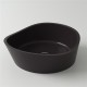 Раковина Holbi Mars 42x41, из Solid Surface, Матовая, Черный логотип, цвет Белый