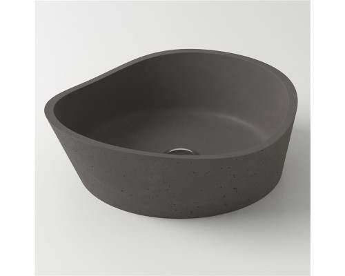 Раковина Holbi Mars 42x41, из Solid Surface, Матовая, Черный логотип, цвет Белый Раковина Holbi Mars 42x41, из Solid Surface, Матовая, Черный логотип, цвет Белый