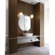 Раковина Holbi Mercury 64x35, из Solid Surface, Матовая, Черный логотип, цвет Белый