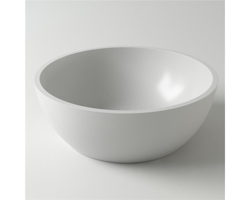 Раковина Holbi Moon 44x44, из Solid Surface, Матовая, Черный логотип, цвет Белый Раковина Holbi Moon 44x44, из Solid Surface, Матовая, Черный логотип, цвет Белый