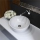 Раковина Holbi Moon 44x44, из Solid Surface, Матовая, Черный логотип, цвет Белый
