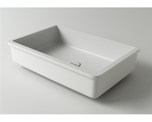 Раковина Holbi Neptune50, из Solid Surface, Матовая, Черный логотип, цвет Белый Раковина Holbi Neptune50, из Solid Surface, Матовая, Черный логотип, цвет Белый