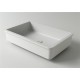 Раковина Holbi Neptune50, из Solid Surface, Матовая, Черный логотип, цвет Белый