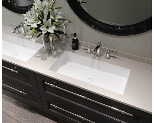 Раковина Holbi Neptune50, из Solid Surface, Матовая, Черный логотип, цвет Белый Раковина Holbi Neptune50, из Solid Surface, Матовая, Черный логотип, цвет Белый