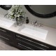 Раковина Holbi Neptune50, из Solid Surface, Матовая, Черный логотип, цвет Белый