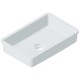 Раковина Holbi Neptune65, из Solid Surface, Матовая, Черный логотип, цвет Белый