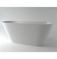 Ванна из каменной массы отдельностоящая Solid Surface Holbi Selena 161х68 см матовая цвет RAL 