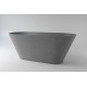 Ванна каменная из каменной массы Solid Surface Holbi Selena 161х68 см текстура бетон