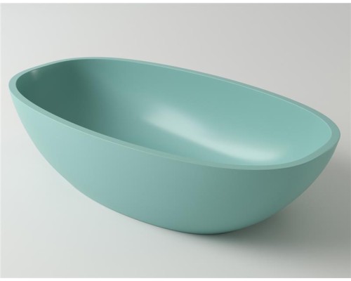 Раковина Holbi Tefia 64x35, из Solid Surface, Матовая, Черный логотип, цвет Белый Раковина Holbi Tefia 64x35, из Solid Surface, Матовая, Черный логотип, цвет Белый