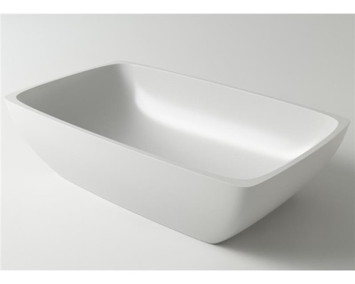 Раковина Holbi Titan 60x36, из Solid Surface, Матовая, Черный логотип, цвет Белый Раковина Holbi Titan 60x36, из Solid Surface, Матовая, Черный логотип, цвет Белый