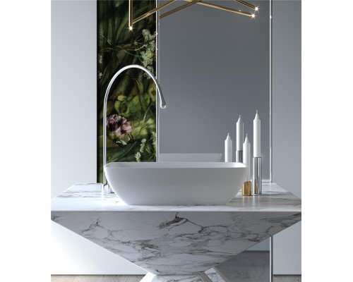 Раковина Holbi Titan 60x36, из Solid Surface, Матовая, Черный логотип, цвет Белый Раковина Holbi Titan 60x36, из Solid Surface, Матовая, Черный логотип, цвет Белый