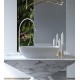 Раковина Holbi Titan 60x36, из Solid Surface, Матовая, Черный логотип, цвет Белый