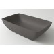Раковина Holbi Titan 60x36, из Solid Surface, Матовая, Черный логотип, цвет Белый