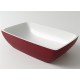 Раковина Holbi Titan 60x36, из Solid Surface, Матовая, Черный логотип, цвет Белый