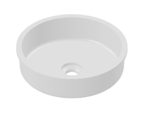 Раковина Holbi Uran 41x41, из Solid Surface, Матовая, Черный логотип, цвет Белый Раковина Holbi Uran 41x41, из Solid Surface, Матовая, Черный логотип, цвет Белый