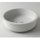 Раковина Holbi Uran 41x41, из Solid Surface, Матовая, Черный логотип, цвет Белый