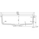 Раковина Holbi Uran 41x41, из Solid Surface, Матовая, Черный логотип, цвет Белый