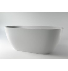 Ванна отдельностоящая Holbi Venus из каменной массы Solid Surface 170х80 см белая полированная 