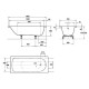 Ванна стальная Kaldewei Saniform Plus 361-1 150x70 (easy-clean), 111600013001