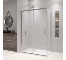 Душевой уголок RGW 020814584-11 80x140 см, стекло прозрачное 6 мм, профиль хром, коллекция Passage