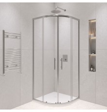 Душевой уголок RGW 02085100-11 100x100 см, стекло прозрачное 6 мм, профиль хром, коллекция Passage