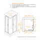Душевой уголок RGW 030824679-11 90x70 см, стекло прозрачное 6 мм, профиль хром, коллекция Passage