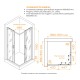 Душевой уголок RGW Passage RGW PA-39B 900x900 стекло прозрачное  , профиль черный 