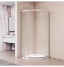 Душевой уголок RGW 32328100-11 100x100 см, стекло прозрачное 6 мм, профиль хром, коллекция Stilvoll