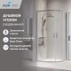 Душевой уголок  RGW PA-52 800х800 стекло прозрачное, профиль хром