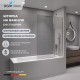 Шторка для ванны RGW Screens SC-11 100 см прозрачное стекло, профиль хром